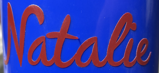 Permanent Vinyl Custom Name Decals for cups, luggage, etc.