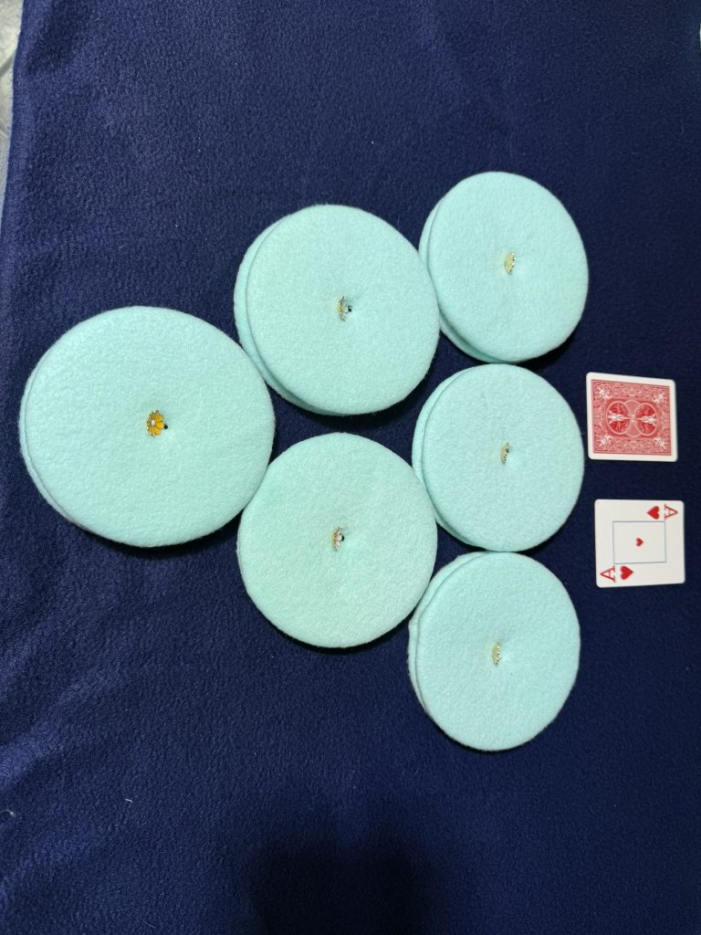 Teal playing cards holder set of 6