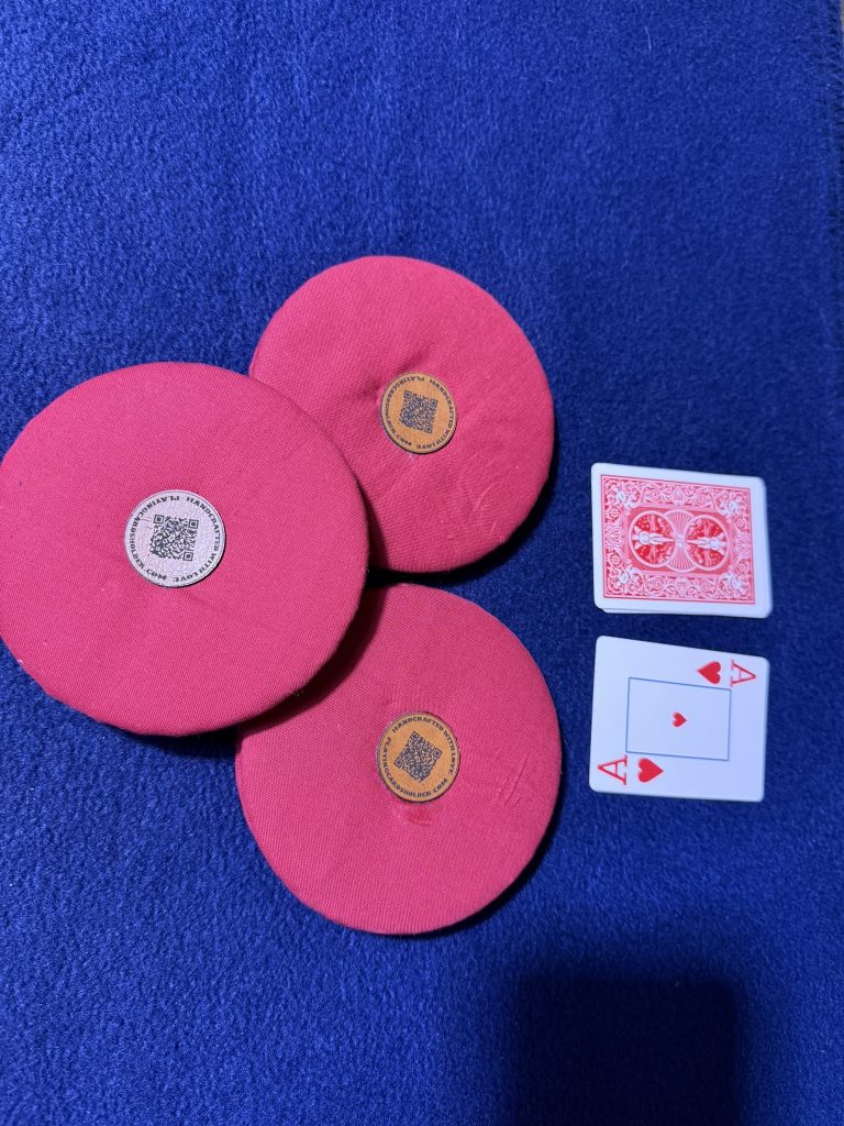 Set of 3 playing cards holder